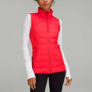 Lululemon Athletica Down For It All Fiery Red Vest